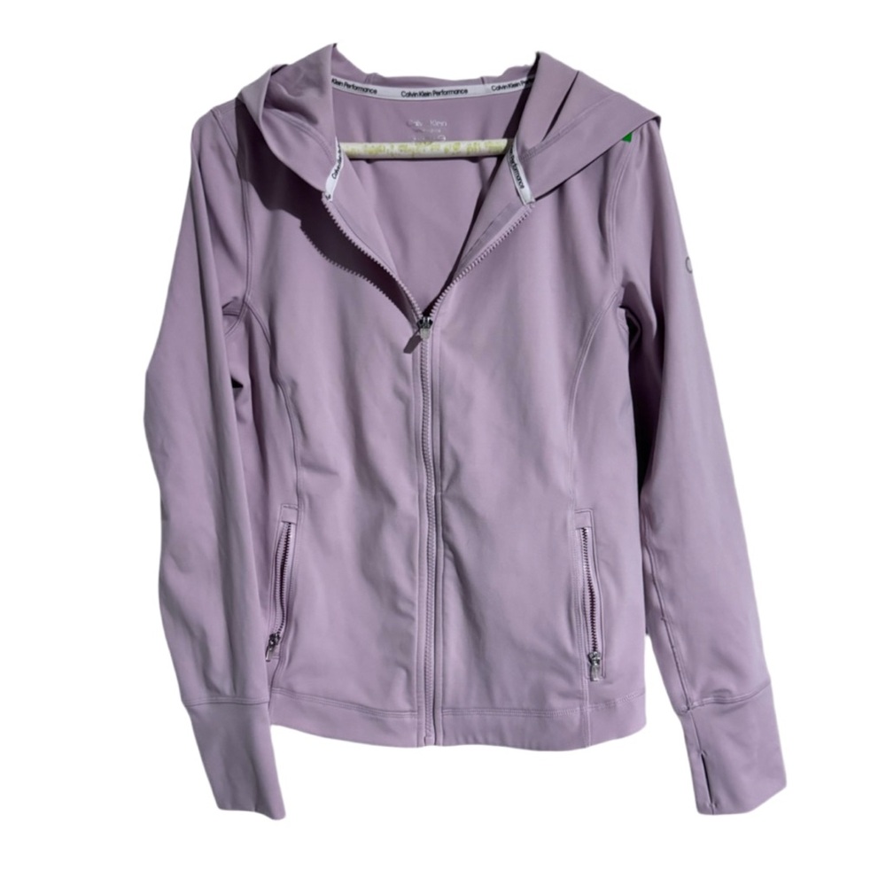 Calvin Klein Performance Purple Utility Jacket with Hood - Med